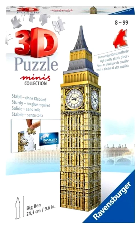 Ravensburger Ravensburger Παζλ 3D Big Ben-Mini 54 Τμχ (11246)