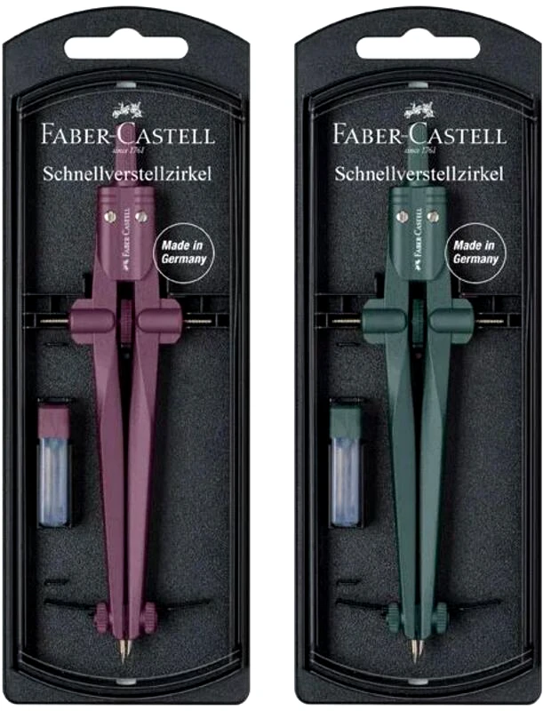 Faber Castell Faber Castell Διαβήτης Stream Με Ρυθμιστή Berry/Mistletoe (12310753)