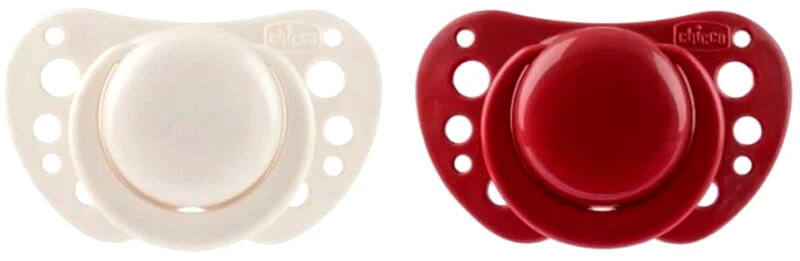 Chicco Chicco Πιπίλα Physio Air Μπεζ-Μπορντώ 6-16Μ+2Τμχ (C20-75087-91)