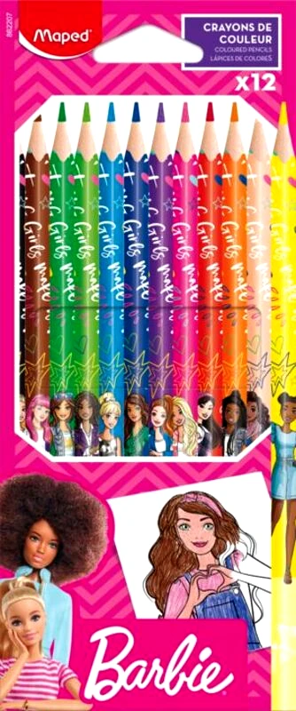 Maped Maped Barbie Ξυλομπογιές 12Τμχ (862207)