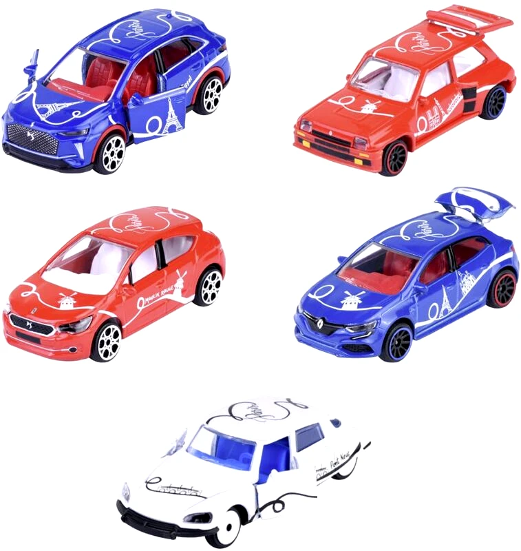 Majorette Majorette D/C Giftpack French Touch Σετ 5 Οχήματα 7.5cm (212055012)