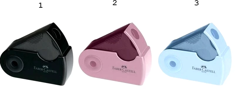 Faber Castell Faber Castell Ξύστρα Sleeve Μονή-3 Χρώματα (12310902)