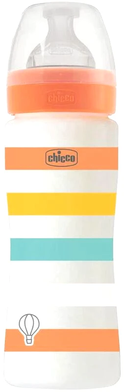Chicco Chicco Μπιμπερό Πλαστικό Well Being Unisex 330ml Θηλή Σιλικόνης 4m+ (A60-28637-31)