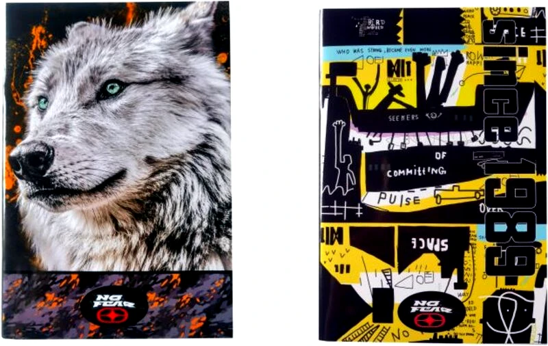No Fear No Fear White-Yellow City Τετράδιο 17x25-2 Σχέδια-1Τμχ (348-11400)