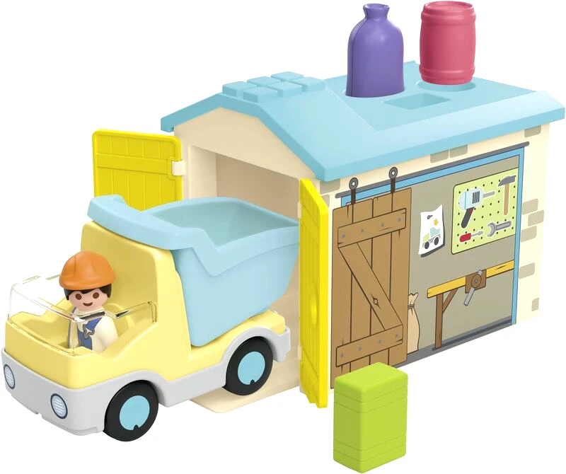 Playmobil Playmobil Junior Φορτηγό Με Γκαράζ (71686)
