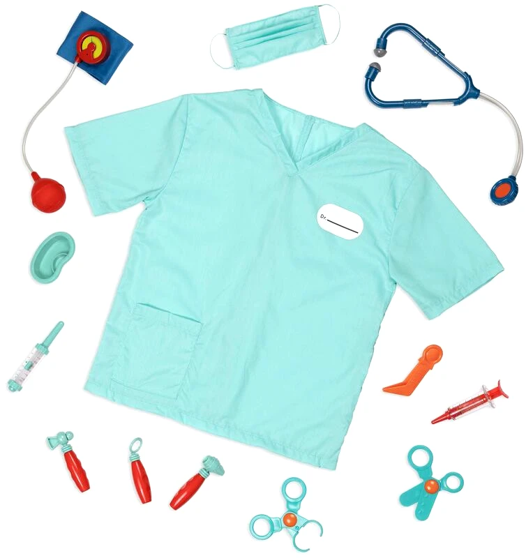 B.Toys Battat Σετ Doctor With Scrubs Top & Mask Deluxe (BT4712Z)