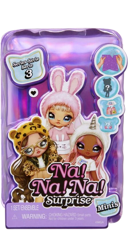 MGA Entertainment Na! Na! Na! Surprise Κούκλα Minis S3-12 Σχέδια-1Τμχ (532200EUC)