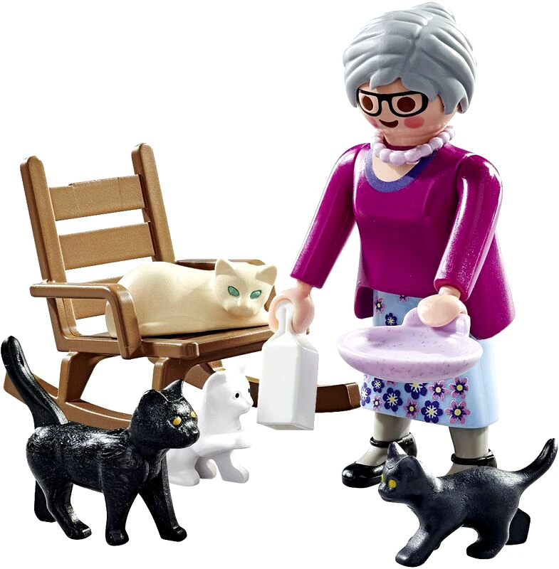Playmobil Playmobil Special Plus Γιαγιά Με Γατάκια (71172)