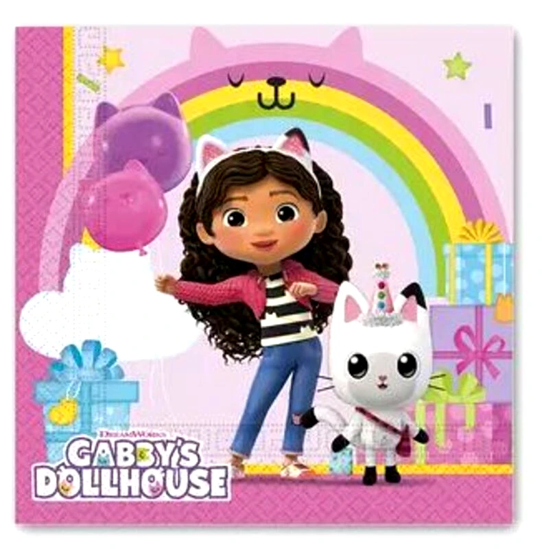 Χαρτοπετσέτες 33Χ33 Gabbys Dollhouse 20Τμχ (95757)