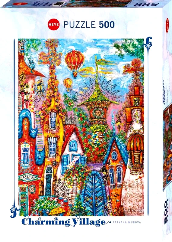 Heye Παζλ Heye 500-Blue Gate-Charming Village (30064)