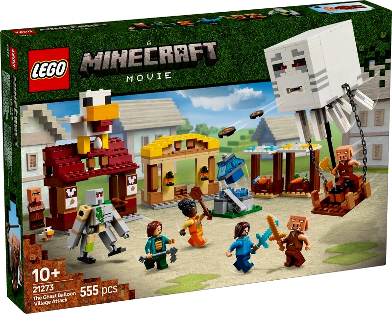 LEGO toys LEGO Minecraft The Ghast Balloon Village Attack (21273)