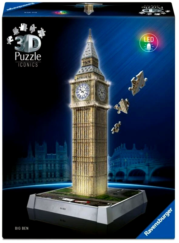 Ravensburger Παζλ 3D Big Ben-Νυχτερινή Έκδοση (12588)