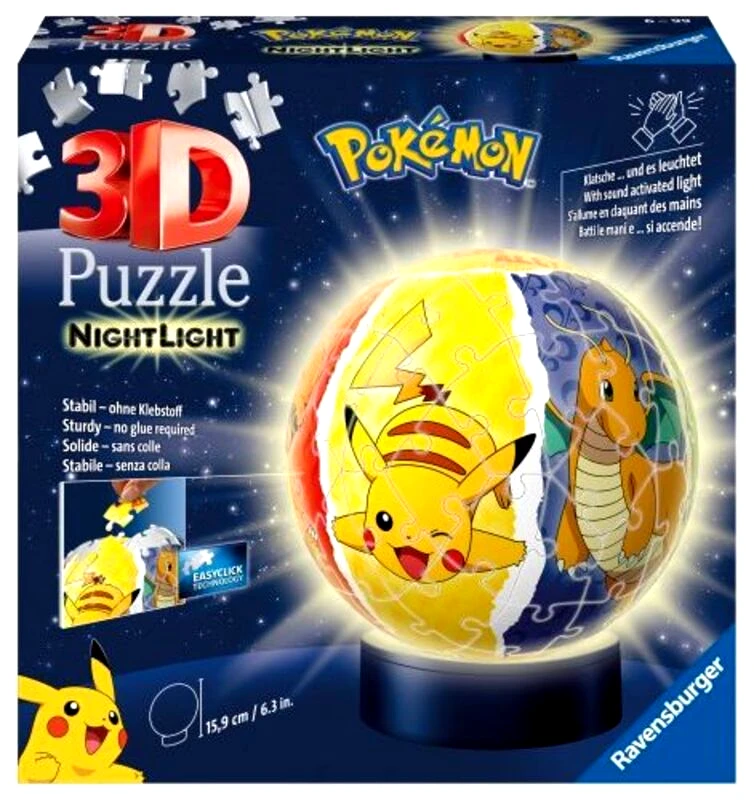 Ravensburger Παζλ 3D Μπαλαλάμπα Pokemon 72Τμχ (11547)