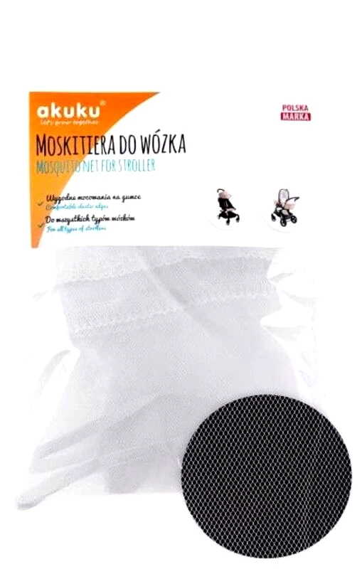 Akuku Κουνουπιέρα Καροτσιού Λευκή (A0445-WHITE)