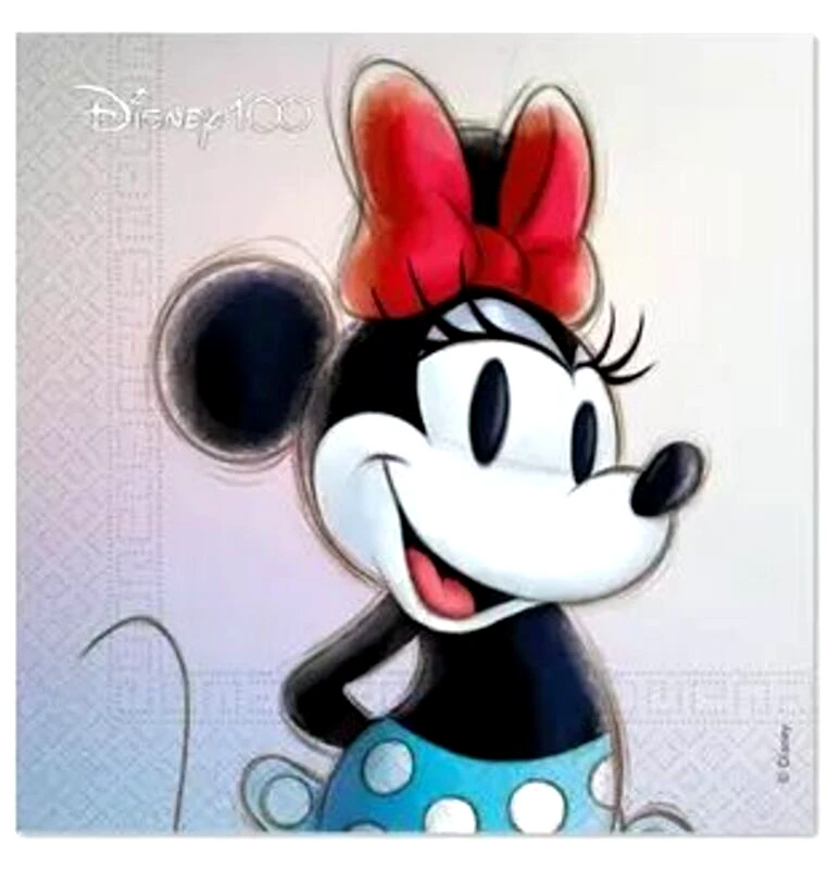 Χαρτοπετσέτες 33Χ33 Disney 100 Minnie 20Τμχ (95674)