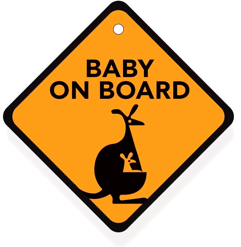 Babywise Cartoon Baby On Board (BW007)