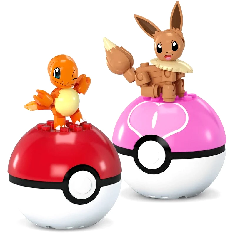 Mega Bloks F.P. Mega Blocks Pokemon-Pokeball Σετ Των 2-3 Σχέδια (HXP11)