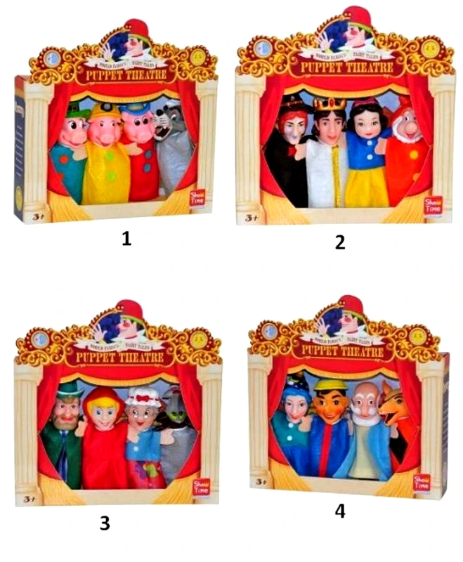 YW Κούκλες Κουκλοθεάτρου Finger Puppet 4Τμχ-4 Σχέδια (7315-2/9/10/13)