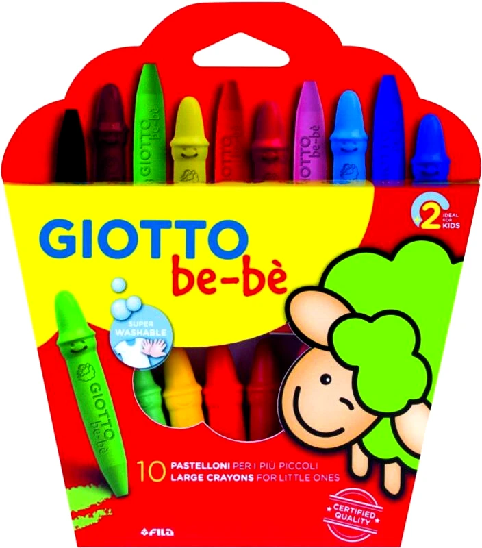 Giotto Giotto Bebe Κηρομπογιές 10Τμχ & Ξύστρα (466800)