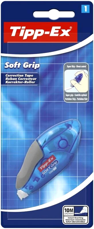 Bic Bic Διορθωτική Ταινία Tipp-Ex Soft Grip (900338)