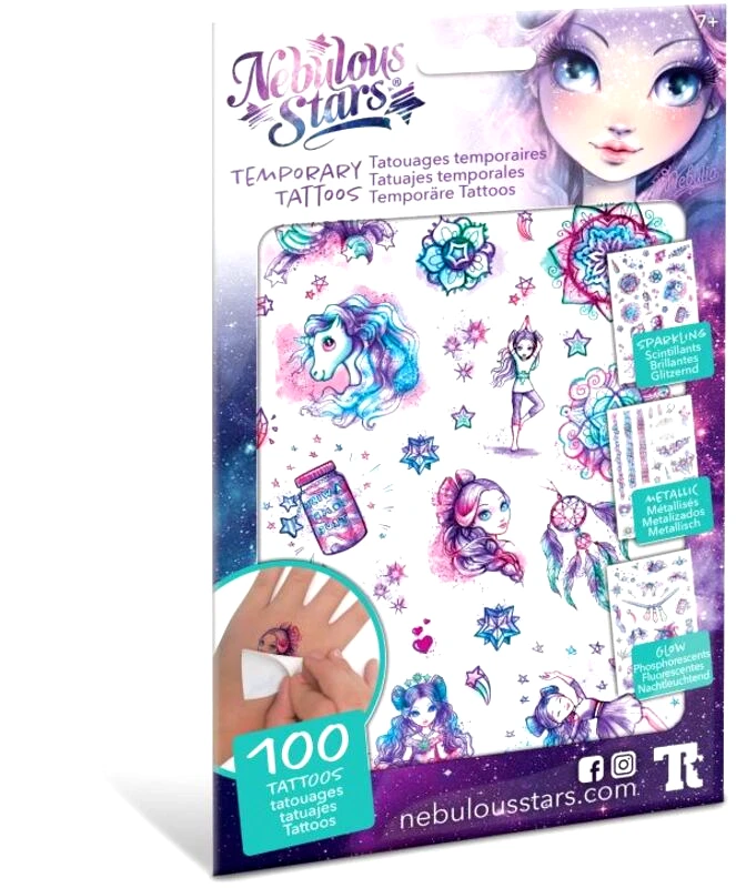 Nebulous Stars Nebulous Stars Temporary Tattoos-3 Σχέδια (11410)