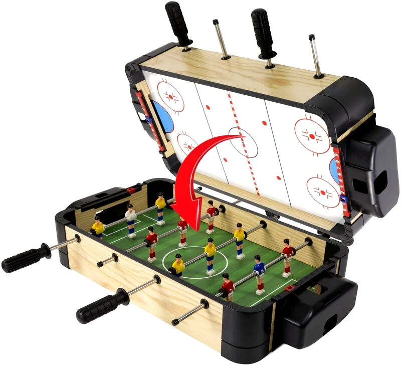 Ambassador MAM Ξύλινο Ποδοσφαιράκι & Air Hockey Tabletop 2 In 1 (MA3150BH)