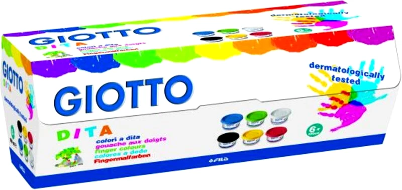 Giotto Giotto Δακτυλομπογιές 100ml-6 Χρώματα (534100)