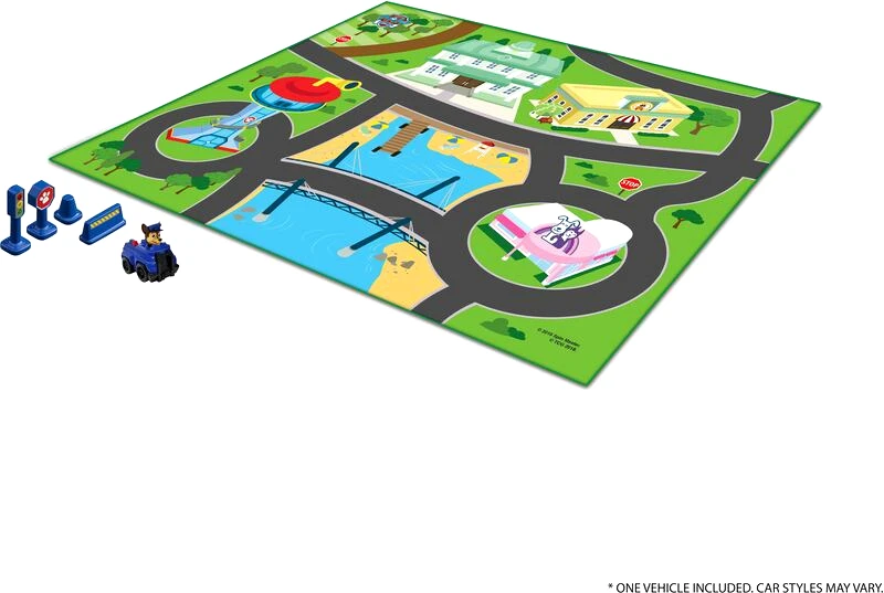 Giochi Preziosi Paw Patrol Megamat Χαλάκι Deluxe Αφρώδες Με Όχημα Paw Patrol (MEP01000)