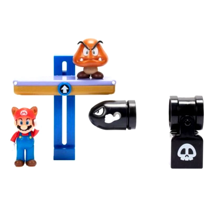 Jakks Pacific JP Nintendo Φιγούρα 2.5'' Super Mario Switchback Hill Diorama Set (411804)