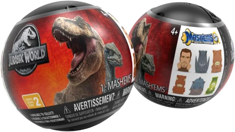 Mash'ems Basic Fun Mash'ems Jurassic World Sphere Capsule S2-1 Τμχ (54420-54427)