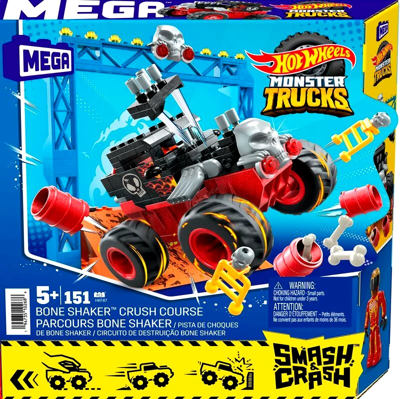 Mega Bloks F.P. Mega Bloks Hot Wheels SNC Bone Shaker (HKF87)