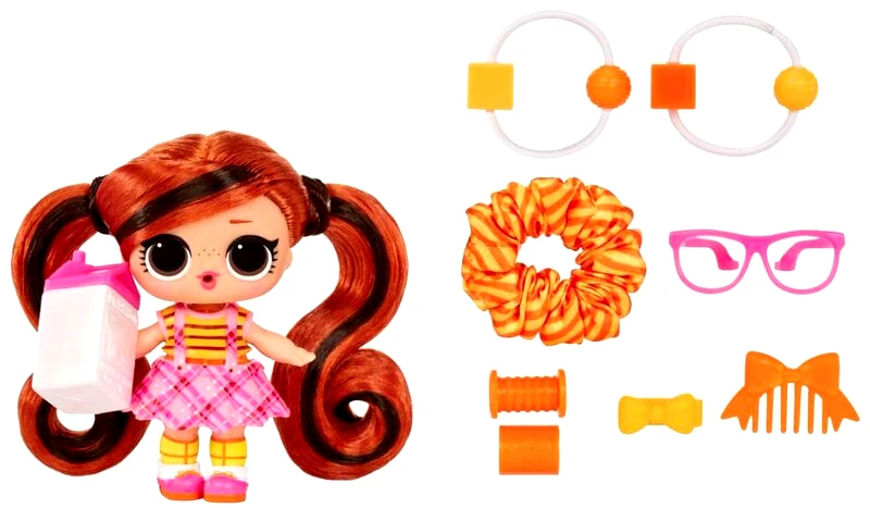 MGA Entertainment L.O.L Surprise Hair Hair Hair Κούκλα S2-7 Σχέδια (584445EUC)