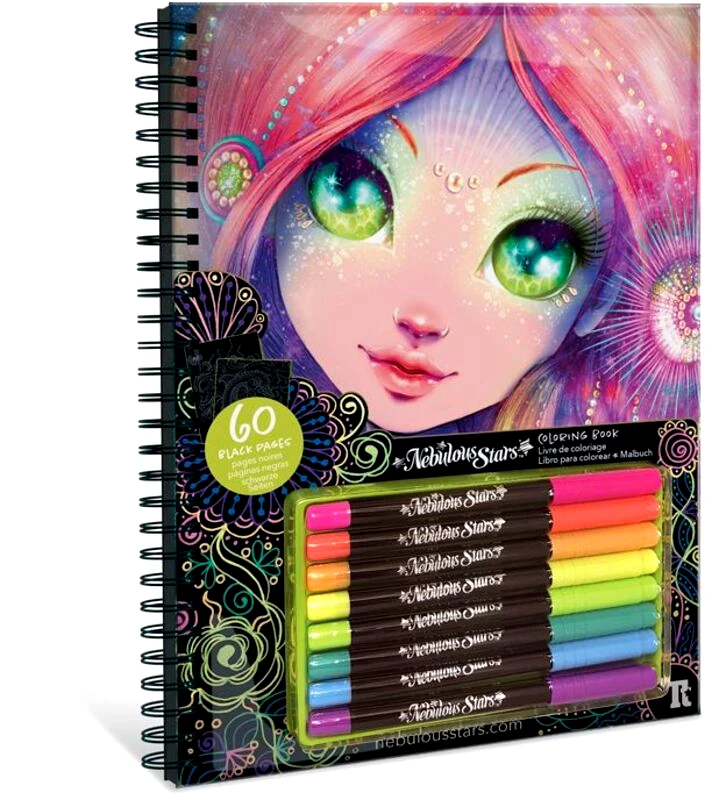 Nebulous Stars Nebulous Stars Coloring Book Black (11111)