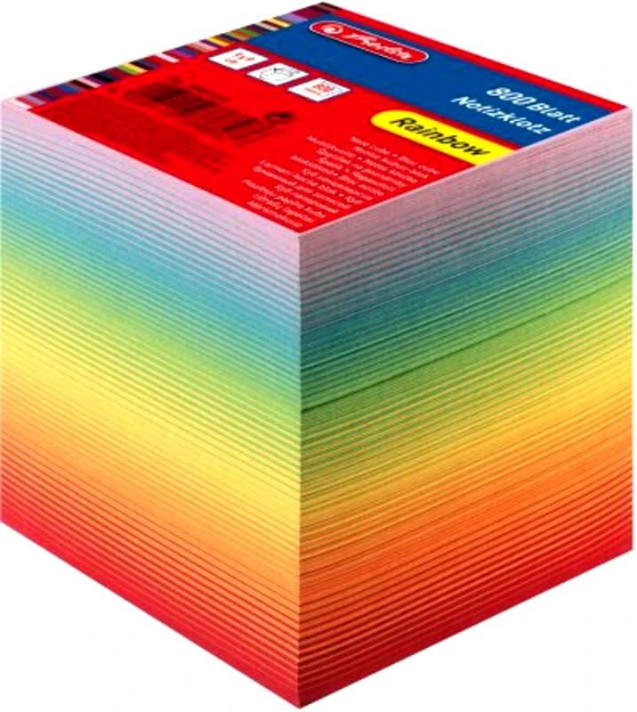 Herlitz Herlitz Ανταλλακτικά Φύλλα Κύβου Ουράνιο Τόξο-800 Φύλλων (10901973)