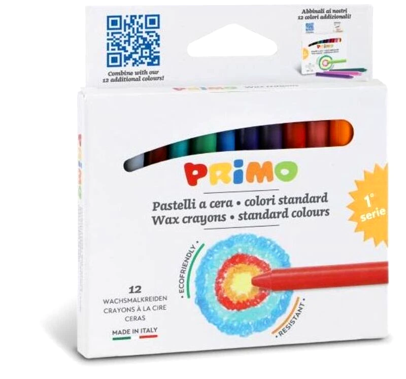 Primo Κηρομπογιές 12Τμχ (0501PC12E)