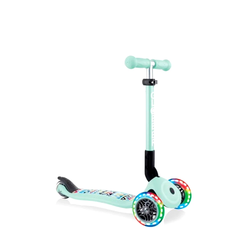 Globber Globber Scooter Junior Foldable Fantasy Lights Tribal Mint (433-206)