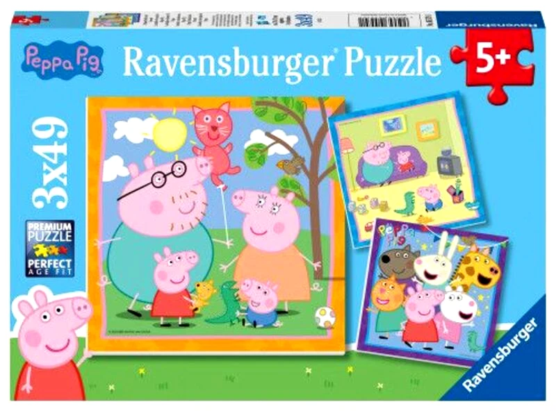 Ravensburger Ravensburger Παζλ 3x49 Πέππα Το Γουρουνάκι (05579)