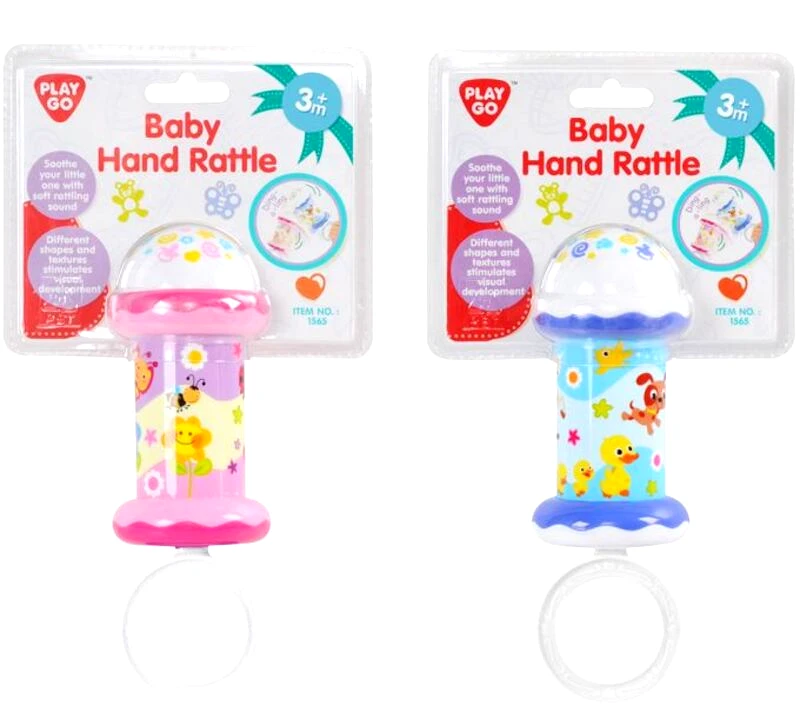 Playgo Playgo I & T Κουδουνίστρα Baby Hand Rattle-2 Χρώματα (1565)
