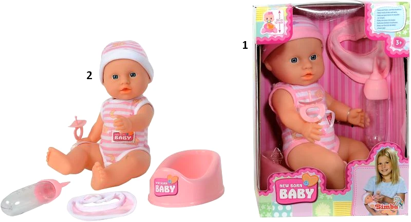 Simba Simba New Born Baby Κούκλα 30cm-2 Σχέδια (5037800)