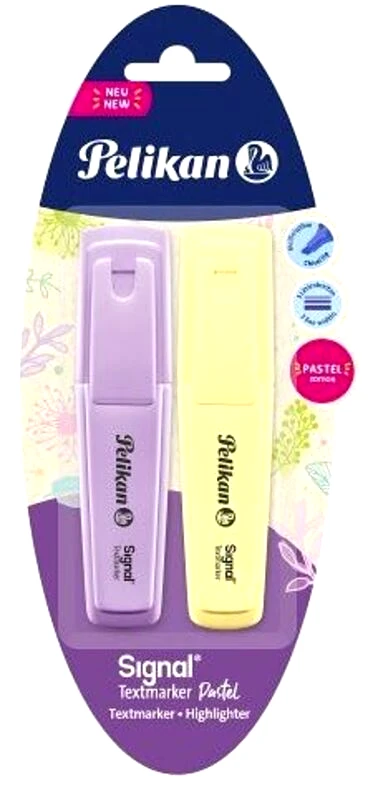 Pelikan Pelikan Υπογραμμιστής Pastel Λεβάντα & Μπανάνα 2Τμχ (60078814)