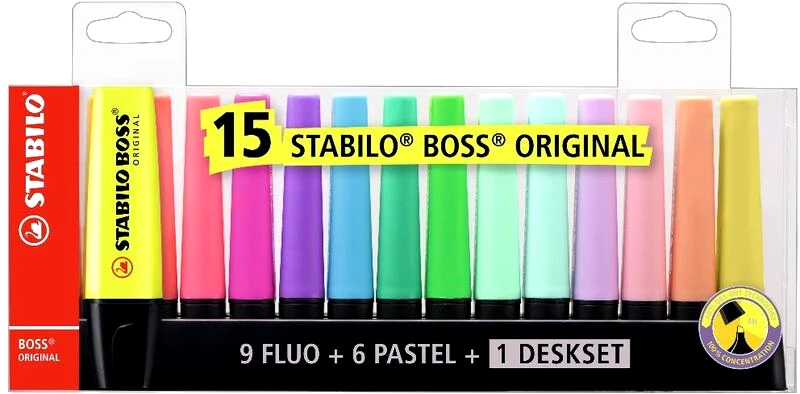 Stabilo Stabilo Boss Desket 15Τμχ (01070015)