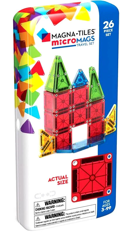 Magna-Tiles Magna-Tiles Micromags Travel Set 26Τμχ (244026)