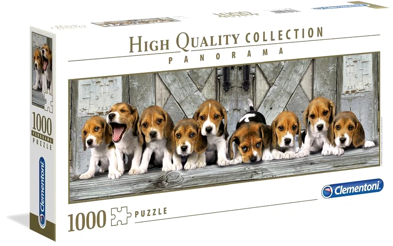 Clementoni Clementoni Παζλ 1000 H.Q. Panorama Σκυλάκια-Beagles (1220-39435)