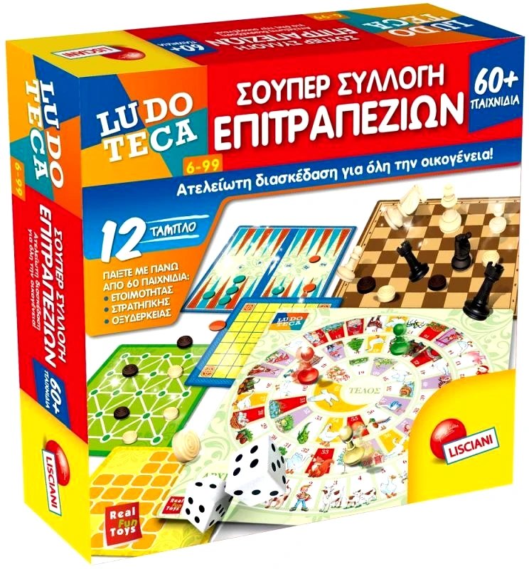 Real Fun Real Fun Επιτραπέζιο Σούπερ Συλλογή Επιτραπέζιων 60 Παιχνίδια (05.57023)
