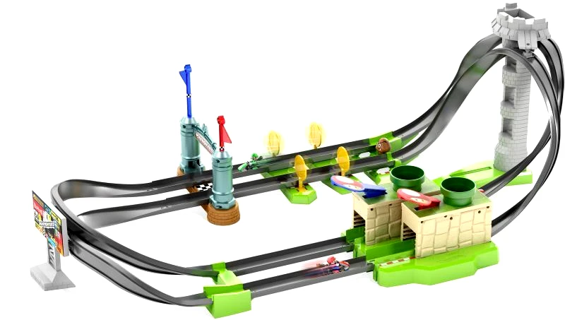 Hot Wheels Hot Wheels Mario Kart Πίστα Ταχύτητας Με Εμπόδια (GHK15)