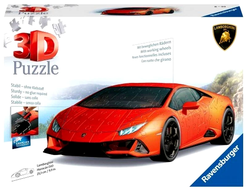 Ravensburger 3D Puzzle Lamborghini Evo 108 Τμχ (11238)