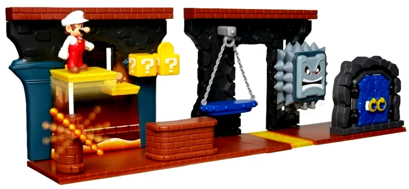 Jakks Pacific JP Nintendo Φιγούρα 2.5" Super Mario Deluxe Dungeon Playset (85993)