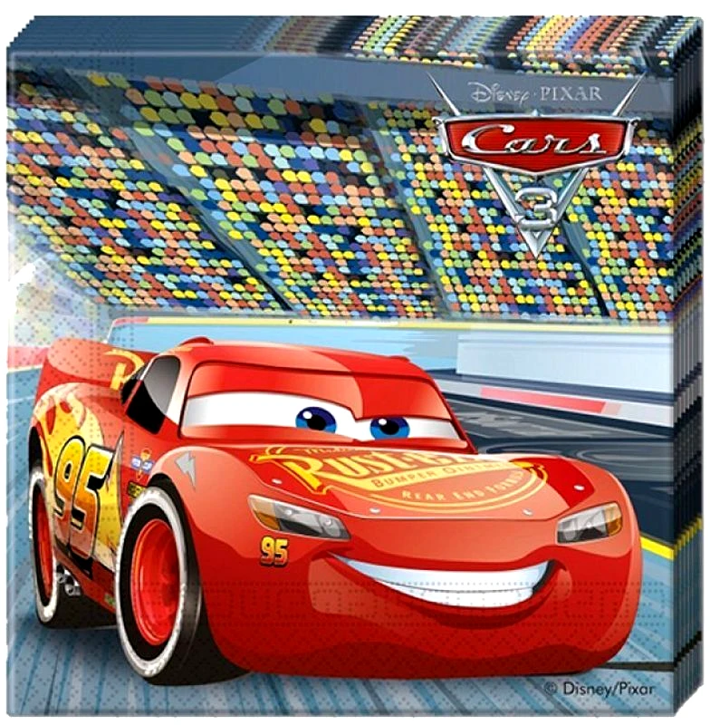 Χαρτοπετσέτες 33Χ33 Cars 3 20Τμχ (87799)