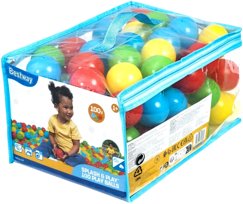 Bestway Bestway Μπάλες Splash & Play 100τμχ. (52027)
