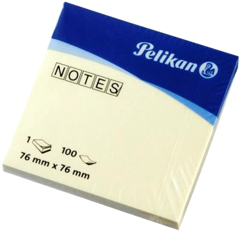 Pelikan Pelikan Αυτοκόλλητα Χαρτάκια Σημειώσεων Κίτρινο 76x76mm (790287)